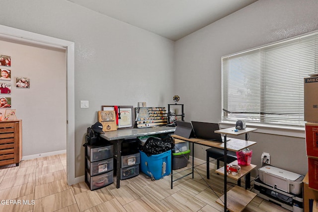 13925 Lago Vista Ave, Horizon City, TX 79928 - home office featuring baseboards