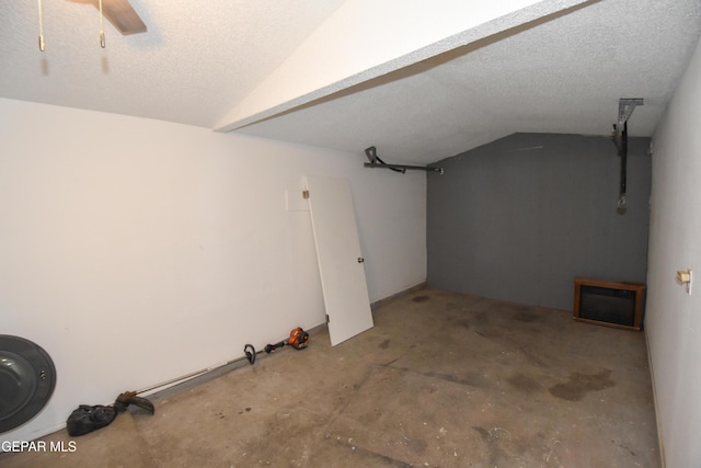 10824 Obsidian St, El Paso, TX 79924 - below grade area with a textured ceiling