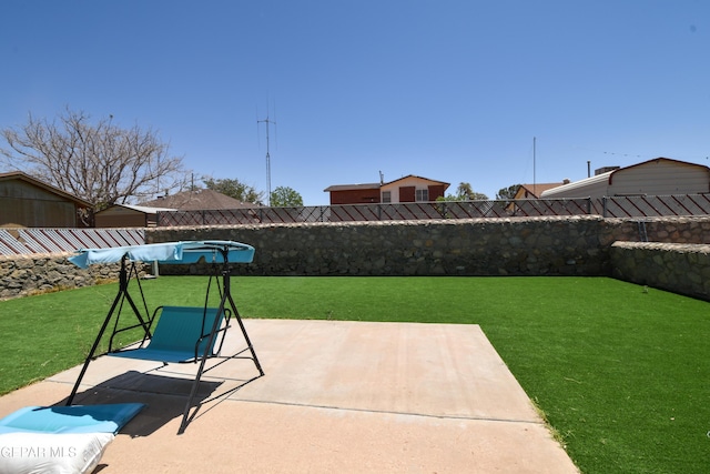 10824 Obsidian St, El Paso, TX 79924 - view of yard with a patio area