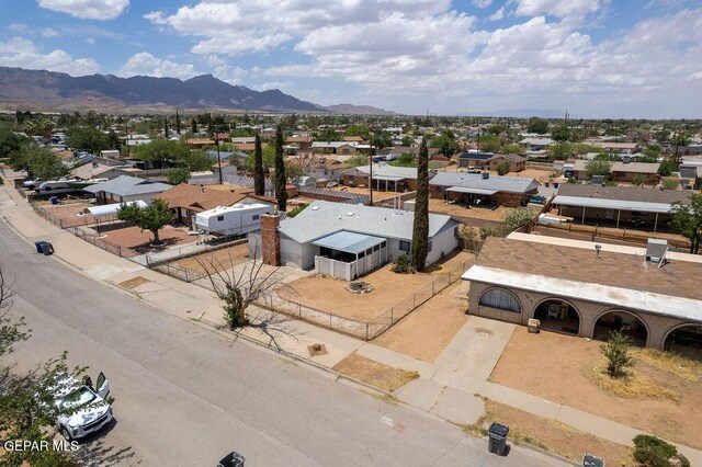 5033 Royal Dr, El Paso, TX 79924 - aerial view of residential area with mountains
