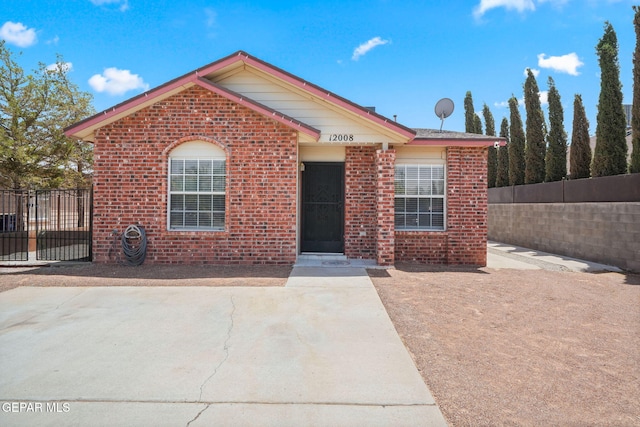 12008 Braveheart Ave, El Paso, TX 79936 - view of front facade with brick siding