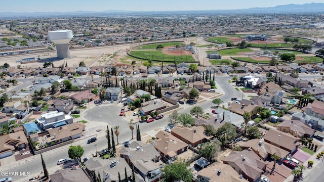 12119 Quail Harvest Ln, El Paso, TX 79936 - aerial view of property and surrounding area featuring nearby suburban area and mountains
