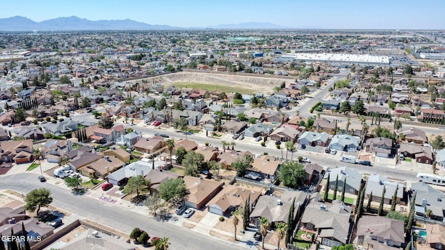 12119 Quail Harvest Ln, El Paso, TX 79936 - aerial view of property and surrounding area with nearby suburban area and mountains