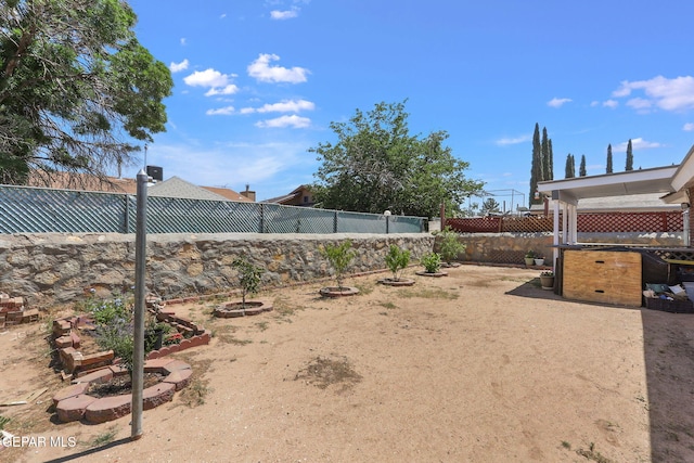 12119 Quail Harvest Ln, El Paso, TX 79936 - view of fenced backyard