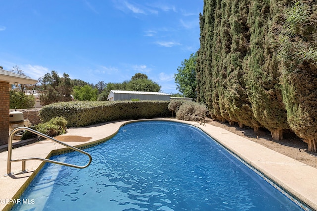 5445 Connors Ln, El Paso, TX 79932 - view of swimming pool with a patio area
