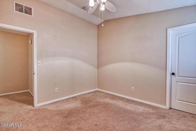 11924 Mesquite Rock Dr, El Paso, TX 79934 - spare room with light carpet, ceiling fan, and baseboards