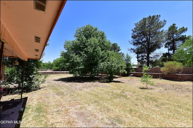 312 Caporal Ct, El Paso, TX 79932 - view of yard
