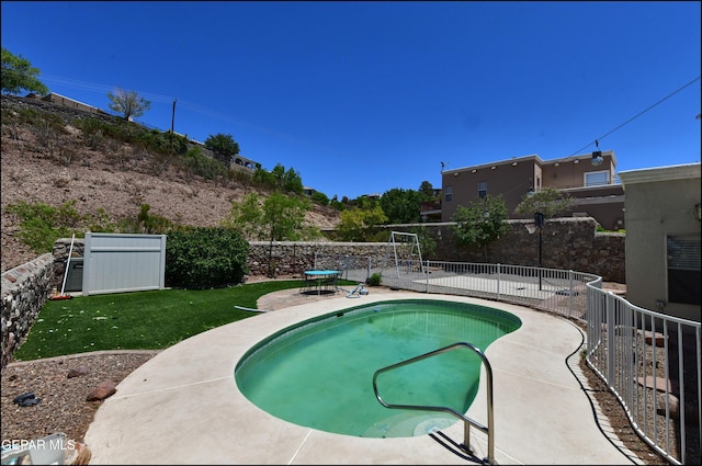6609 El Poste Ct, El Paso, TX 79912 - view of pool featuring a patio