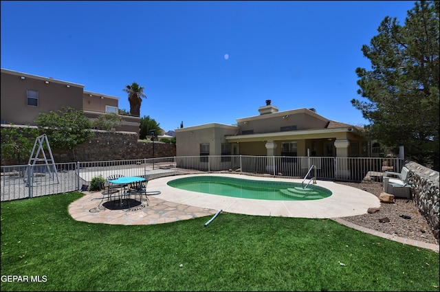 6609 El Poste Ct, El Paso, TX 79912 - view of pool featuring a patio area