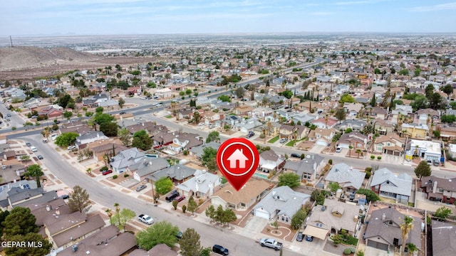 7145 Golden Hawk Dr, El Paso, TX 79912 - aerial view of property's location featuring nearby suburban area