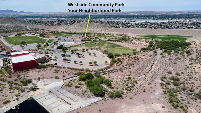 7145 Golden Hawk Dr, El Paso, TX 79912 - aerial view of a mountain backdrop