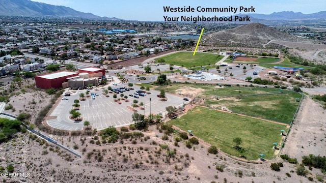 7145 Golden Hawk Dr, El Paso, TX 79912 - drone / aerial view of a mountain backdrop