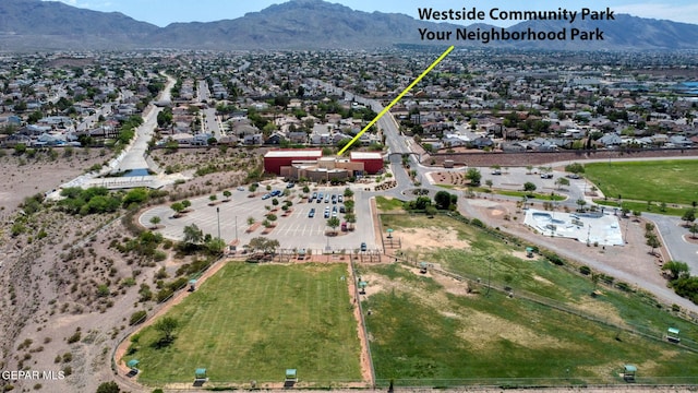 7145 Golden Hawk Dr, El Paso, TX 79912 - drone / aerial view of a mountain backdrop