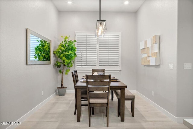 2212 Mike Price Dr, El Paso, TX 79938 - dining area with light wood finished floors and recessed lighting