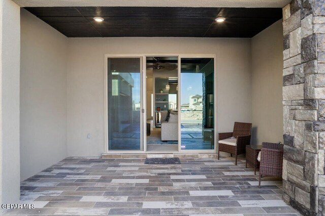 2212 Mike Price Dr, El Paso, TX 79938 - view of exterior entry with stucco siding and stone siding