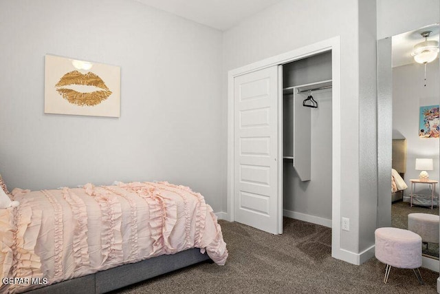 2228 Mike Price Dr, El Paso, TX 79938 - carpeted bedroom featuring a closet and baseboards