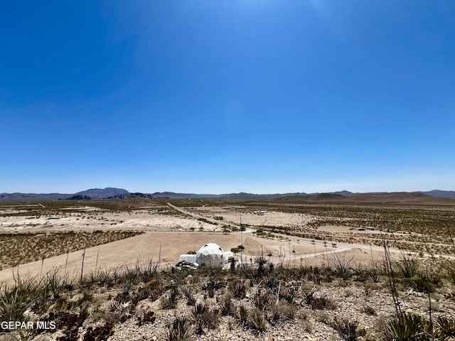 16899 Old Butterfield Trl, El Paso, TX 79938 - view of mountain backdrop with a desert landscape and rural landscape
