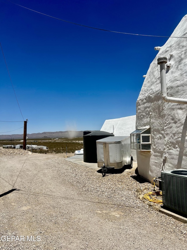 16899 Old Butterfield Trl, El Paso, TX 79938 - view of yard with a mountain view