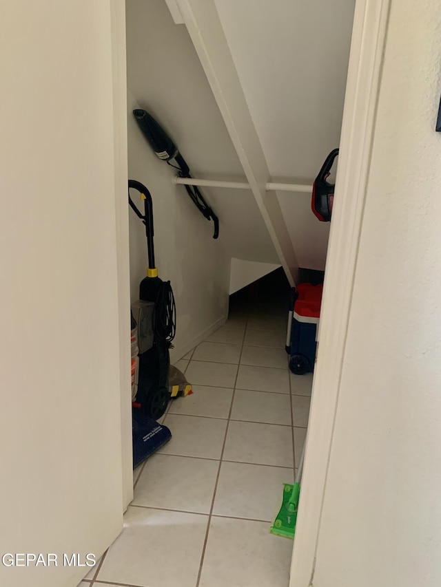 16899 Old Butterfield Trl, El Paso, TX 79938 - walk in closet featuring light tile patterned floors