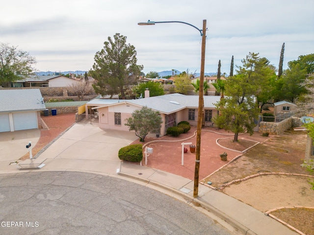 10601 Groverock Ct, El Paso, TX 79935 - view of front of property with concrete driveway