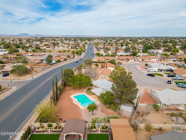 10601 Groverock Ct, El Paso, TX 79935 - aerial perspective of suburban area with a pool area