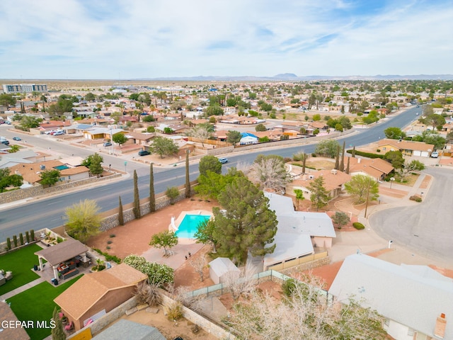10601 Groverock Ct, El Paso, TX 79935 - aerial perspective of suburban area featuring a pool area