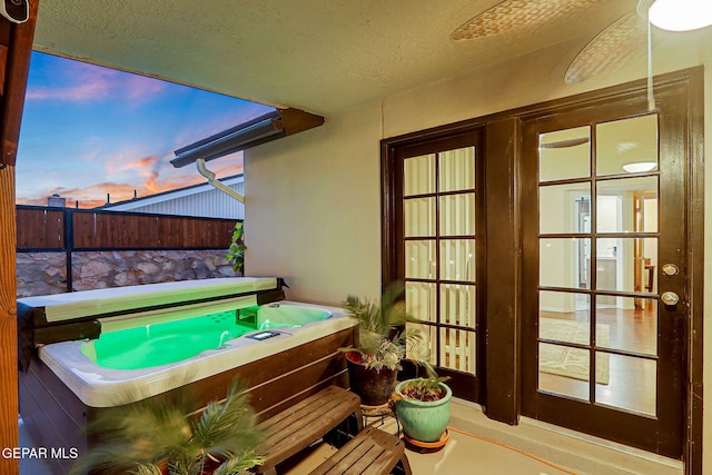 840 Tepic Dr, El Paso, TX 79912 - view of patio featuring a hot tub