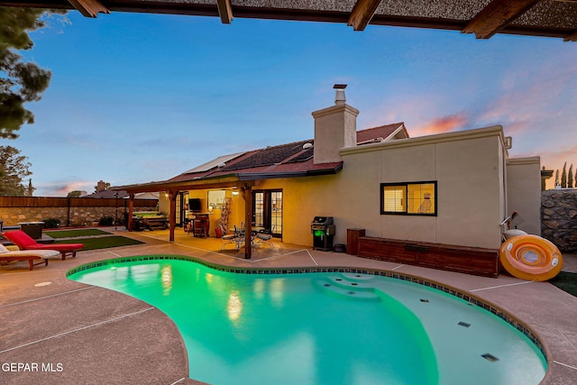 840 Tepic Dr, El Paso, TX 79912 - view of swimming pool with a patio area