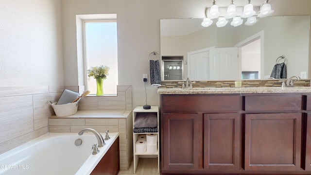 5712 Valley Lilac Ln, El Paso, TX 79932 - full bath featuring double vanity and a bath