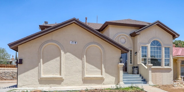 1718 Dean Jones Dr, El Paso, TX 79936 - view of front of house with stucco siding