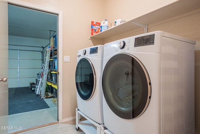 2221 Furtherpoint Pl, El Paso, TX 79911 - laundry area with separate washer and dryer and wood finished floors