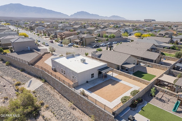 2221 Furtherpoint Pl, El Paso, TX 79911 - aerial view of residential area with mountains