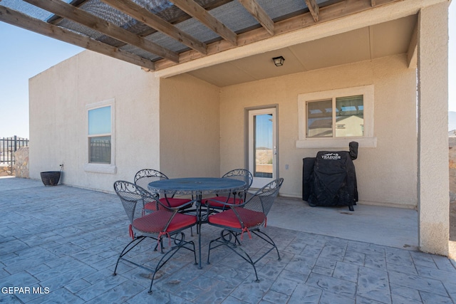 2221 Furtherpoint Pl, El Paso, TX 79911 - view of patio / terrace with outdoor dining space