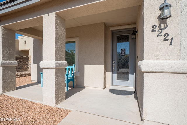 2221 Furtherpoint Pl, El Paso, TX 79911 - property entrance featuring stucco siding