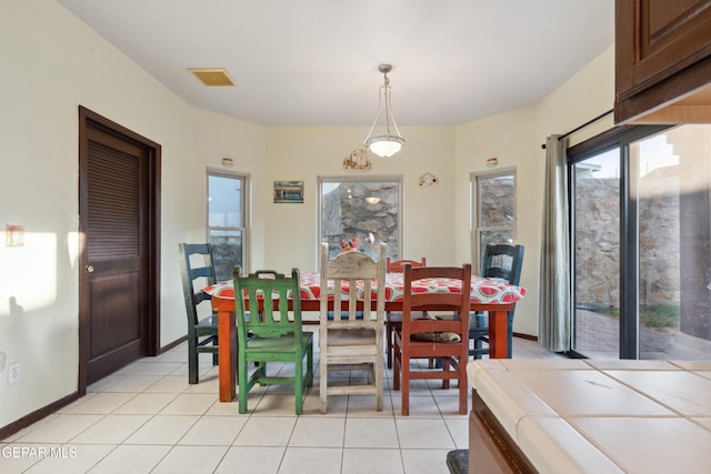 10819 Loma De Amor Ln, El Paso, TX 79934 - dining area with light tile patterned floors