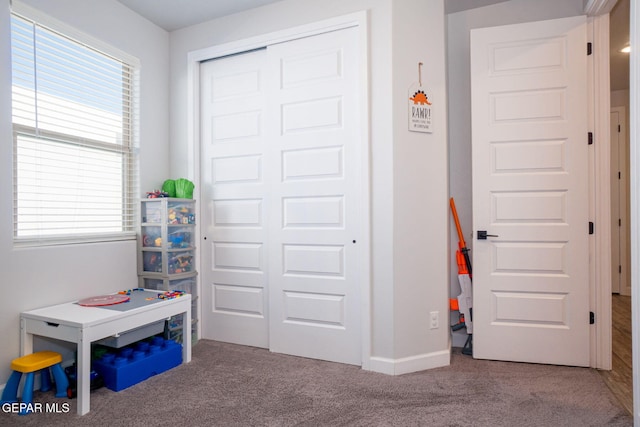 13436 Emerald Crystal Dr, El Paso, TX 79928 - playroom with carpet, healthy amount of natural light, and baseboards