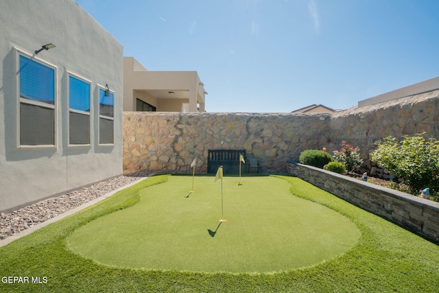 13436 Emerald Crystal Dr, El Paso, TX 79928 - view of property's community featuring an area to practice putting