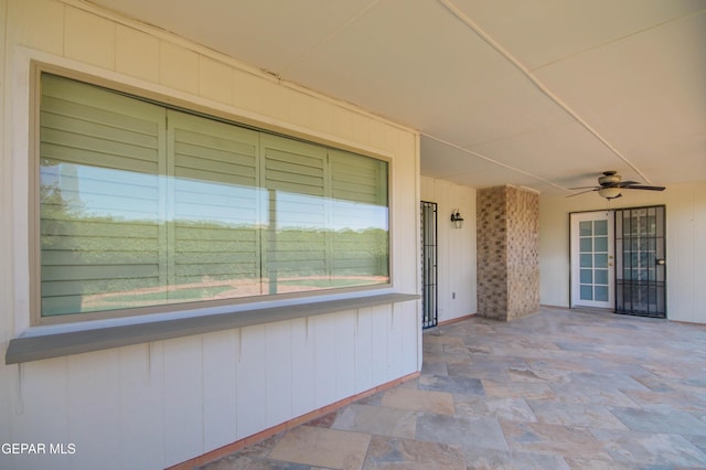 1701 Paul Moran Pl, El Paso, TX 79936 - view of patio / terrace featuring a ceiling fan