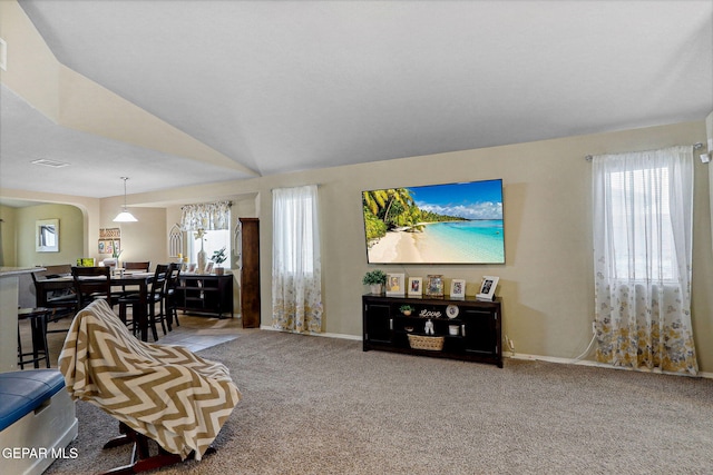 14196 Greg Allen, El Paso, TX 79938 - living room with carpet flooring, healthy amount of natural light, and baseboards
