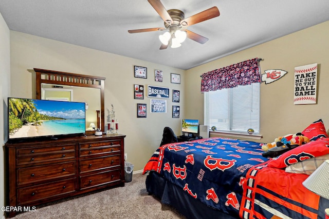14196 Greg Allen, El Paso, TX 79938 - bedroom with carpet floors, baseboards, and ceiling fan