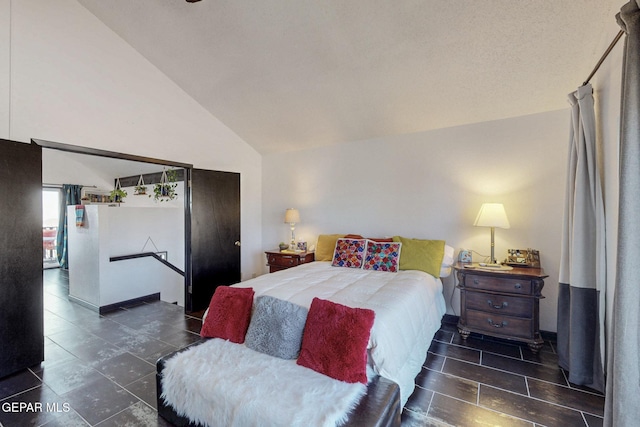 3104 Pagosa Ct, El Paso, TX 79904 - bedroom featuring high vaulted ceiling