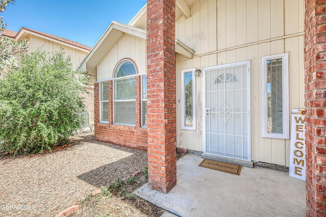 12044 Banner Crest Dr, El Paso, TX 79936 - doorway to property with a chimney