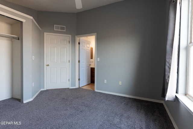 6224 Rhine Bridge Dr, El Paso, TX 79934 - unfurnished bedroom with carpet, ensuite bathroom, and vaulted ceiling