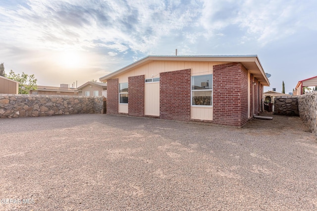 6224 Rhine Bridge Dr, El Paso, TX 79934 - back of house with brick siding