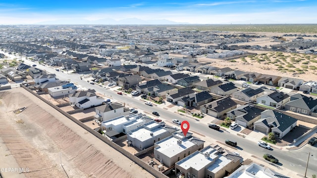 13936 Garforth Ave, El Paso, TX 79928 - aerial overview of property's location featuring mountains and nearby suburban area