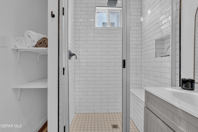 2729 Pershing Dr, El Paso, TX 79903 - full bath with a shower stall and vanity