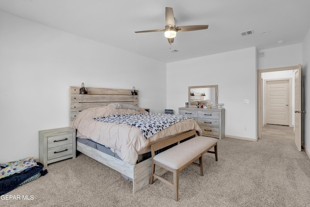 12614 Amesbury, El Paso, TX 79928 - carpeted bedroom featuring ceiling fan and baseboards