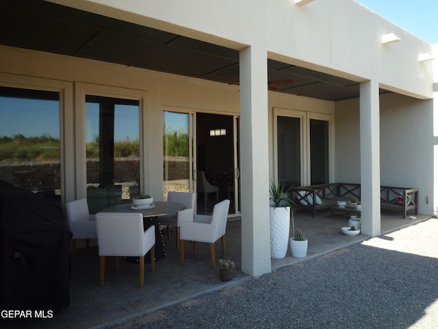 5868 Valley Palm Dr, El Paso, TX 79932 - view of patio / terrace featuring outdoor dining area