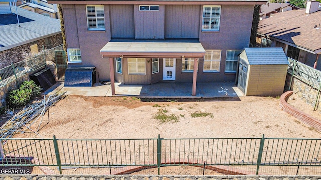 11513 Cree Ct, El Paso, TX 79936 - view of front of home featuring a patio area and a fenced backyard
