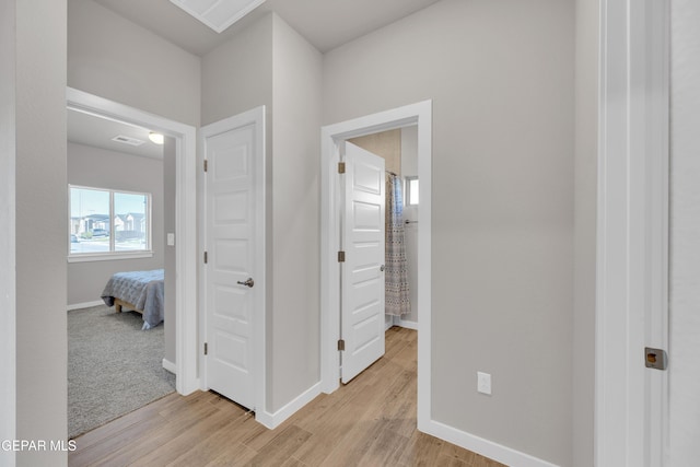 13676 Lago Vista Ave, Horizon City, TX 79928 - hall with light wood finished floors and baseboards